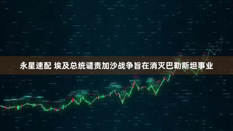 永星速配 埃及总统谴责加沙战争旨在消灭巴勒斯坦事业